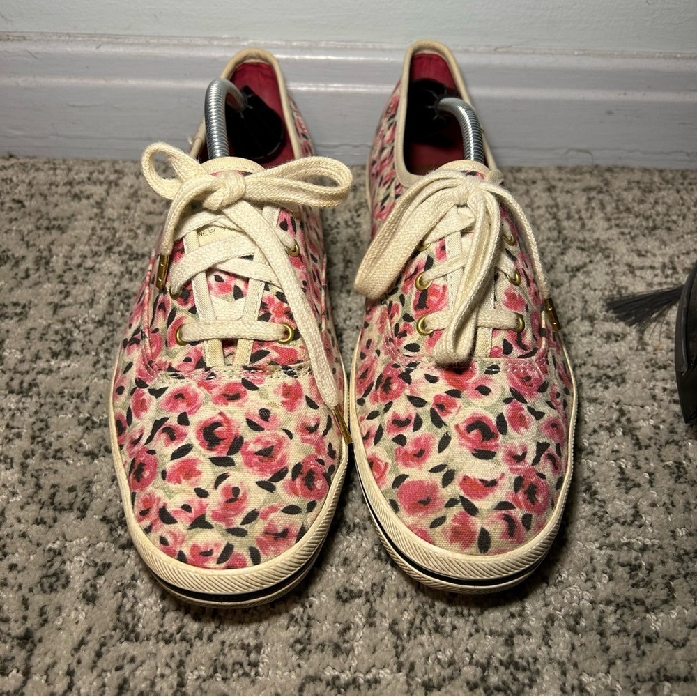 Keds X Kate Spade Triple Kick Rose Garden Sneakers Size 9.5